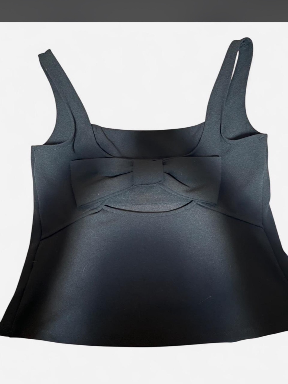 Express Black Bow Back Structured Tank Top M